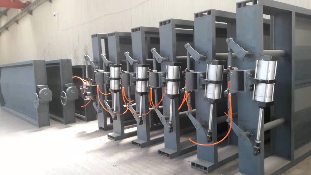 Flue gas guillotine damper