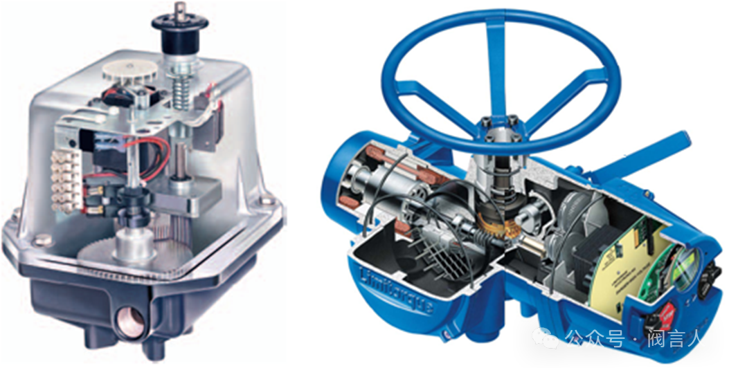 Cutaway views of electric actuators