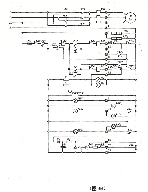 (Fig. 44) Local pushbutton scheme (1)