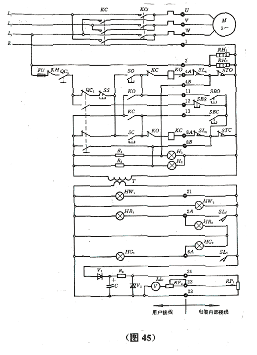 (Fig. 45) Local pushbutton scheme (2)